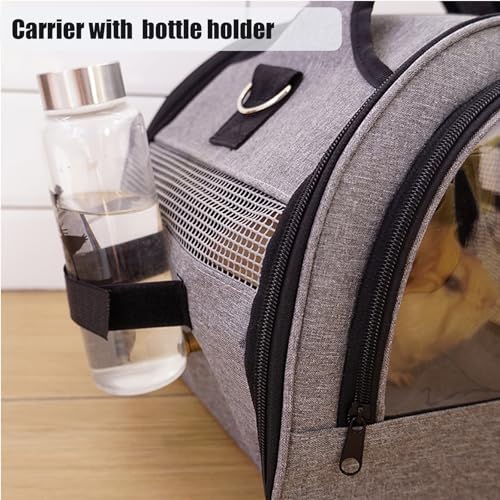 Rabbit Carrier, Small Pet Carriers for Guinea Pig Hamster Bird Bunny Bearded Dragon Kitty, Animal Bag with Stable Handle and Waterproof Pad, Easy Travel and Vet Visit-Large - size: Large