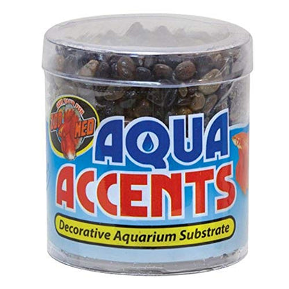 Zoo Med Laboratories AZMBA3 Aqua Accents Midnight Black Sand, 1/2-Pound
