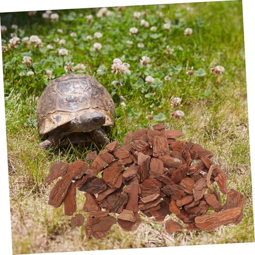 POPETPOP 1bag Reptile Enclosure Bark Chips Decorative Terrarium Substrate Safe Lizard Tank Bedding Natural Tree Bark Decor