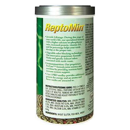 Tetra TetraFauna PRO ReptoMin Pro Sticks Juvenile Turtle Formula Daily Diet for Aquatic Turtles, 12 oz - size: 12 Ounce (Pack of 1), style: Juvenile Turtle