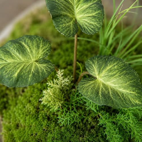 Faux Realistic Grass Mat, Handmade Artificial Foliage Arrangement, Verdant for Craft Projects