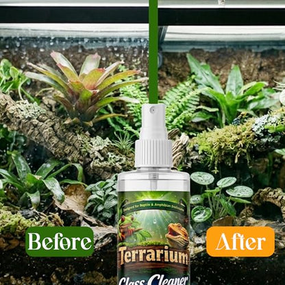CTWPets Terrarium Glass Cleaner for Bioactive Terrariums – Safe for Dart Frogs, Bearded Dragons, Geckos & More | Streak-Free, Plant & Invert Friendly Formula (1)