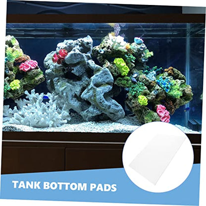 TOYANDONA Reptile Terrarium Cushioning Mat Shockproof Fish Tank Pad Thickened Nonslip Bottom Mat for Aquariums for Heat Preservation and Absorption White - color: White