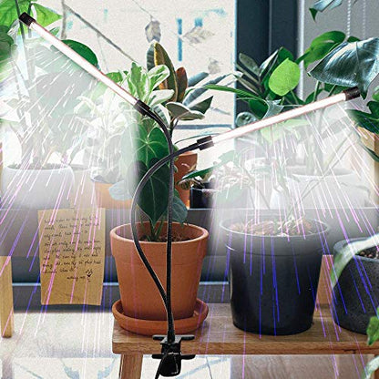 GHodec Grow Light,Full Spectrum White 84 LED Clip Plant Lights for Indoor Plants Growing, 4/8/12H Timer & 5 Dimmable Levels - size: 50W