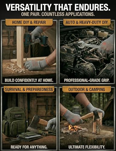 Cut-Resistant Gloves ASNI A5 Safety Work Glove | Design in Japan Cut-Resistant Nitrile-Coated Anti-Slip Anti-Blade Worksite DIY Diamond Silk Fiber construction nitrile coated - size: X-Large