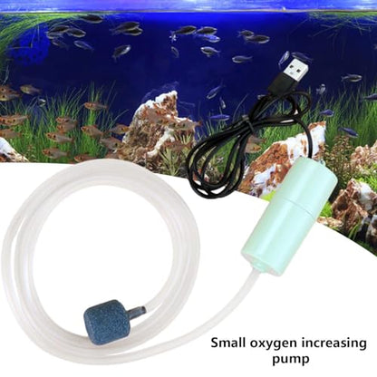 Tiny Water Pump - Noiseless Submersible Water Pump with Stable Air Release - 5V USB Small Oxygenator for Small Fish Farming Fish Tank - color: Green