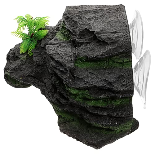 Turtle Basking Platform Large Simulation Rock Decoration for Aquatic Reptiles Climbing Steps for Turtles Frogs and Lizards Aquariums and Terrariums