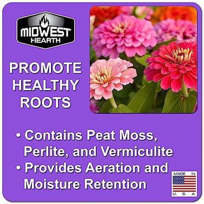 Premium Potting Soil Mix with Peat Moss, Vermiculite, Perlite (Made in USA) (8 Dry Quarts) - size: 8 Dry Quarts
