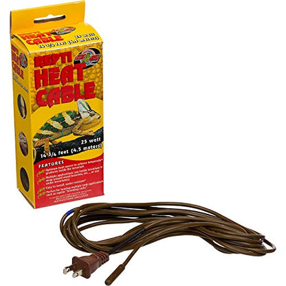 Zoo Med Reptile Heat Cable 25 Watts, 14.75-Feet