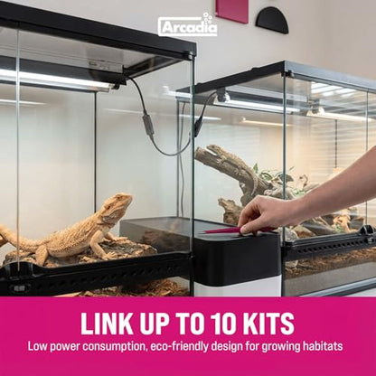 Arcadia T5 UVB Reptile Light Fixture Kit 36" Long 39 Watts 14% UVB Dragon – Complete UVB Light for Reptiles, Turtles, Snake, Bearded Dragon Lamp, Long Lasting Easy to Use Professional Lighting
