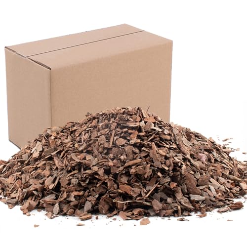 3qt Organic Orchid Potting Bark -Natural Mulch for Potted Plants, Root Development of Orchid Plants and Garden Soil Amendment Mix - color: Small, size: 3qt