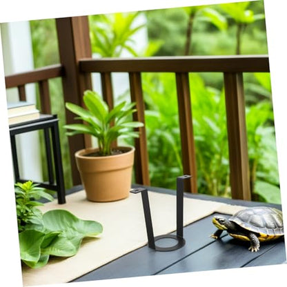 2pcs Reptile Basking Lamp Stand Metal Holder with Adjustable Angle Design and Secure Clamping Mechanism for Aquarium and Terrarium Basking Lighting