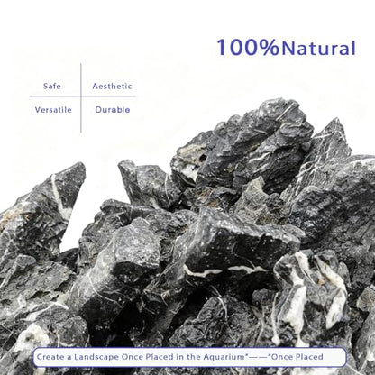 Natural Seiryu Stones Dragon Rocks 10lb Natural Aquascaping Stones for Aquarium Landscaping Fish Tank Decoration and Reptile Terrarium Décor-2-7 Inches - size: 10lb(2-7in)