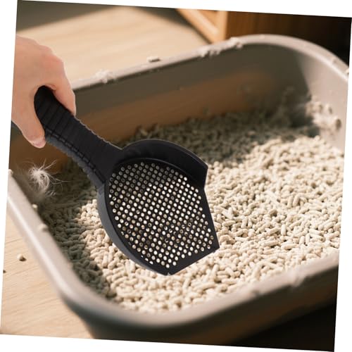 TOYANDONA 2pcs Cat Litter Scoop Set Ergonomic Plastic Scooper Fine Sifting Design for Easy Waste Removal Litter Boxes and Reptile Terrariums and Comfortable Grip