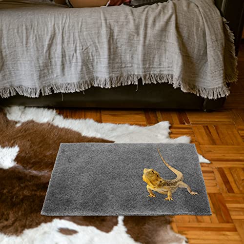 INOOMP 2pcs Reptile Mat Lizard Snake Turtle Bedding Absorbent Pad Tortoise Supply