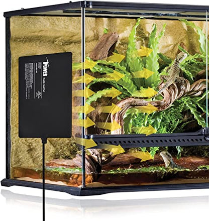 iPower Reptile Heat Pad Under Tank Terrarium Warmer Heating Mat for Turtle, Lizard, Frog, Snake, Reptile, and Other Small Animals, 8X12 Inch, 16W, 2 Pack - size: 8 X 12 Inch, style: 2 Pack
