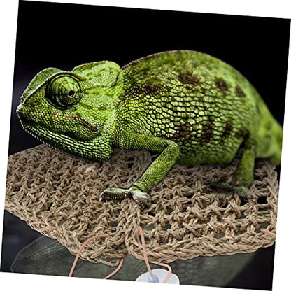Gecko Hammock Reptile Grass Mat Lizard Grass Pad Comfortable Pet Supply for Lizards Iguanas Cats