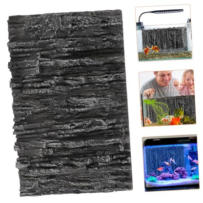 Fish Tank Background Board 3D Reptile Tank Decor Terrarium Decorative Panel