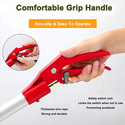 Snake Tong Rattle Snake Reptile Catcher Grabber,with Wide Jaw and Comfortable Grip Handle, Handling Tool Equipped with Snake Hook and Bagging,More Professional (60 Inch（150cm）) - style: 60 Inch（150cm）