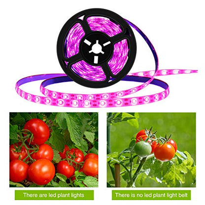 39inch Plant Grow Light Strip,IP66 Waterproof Full Spectrum Plant Grow Light,USB 300LEDs Flexible Growing Lamp for Indoor Plants Succulents Hydroponics Greenhouse Gardening