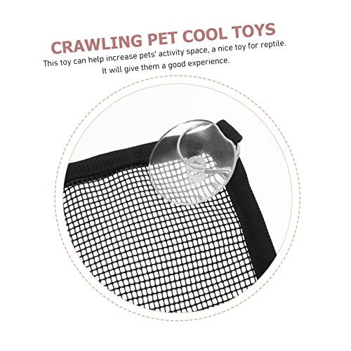 BESTOYARD 2pcs Lizard Hammock Summer Squirrel Hammock Lizard Hanging Bed House Little Critters Toys Mesh Reptile Hammock Bearded Dragon Basking Platform Hermit Crab Tank Glue Net Serpentine