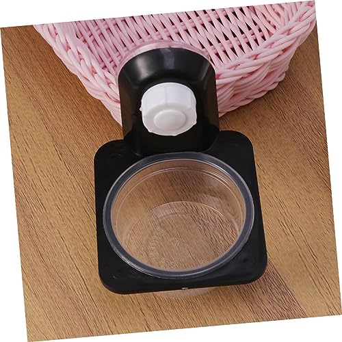 1pc Reptile Water Food Bowl Black Feeding Ledge for Lizards Geckos Other Reptiles Easy to Clean Suction Cup Design Suitable for Tanks and Boxes - size: Size 1