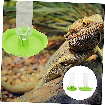BESPORTBLE 2sets Reptile Feeding Dish Turtle and Lizard Water Bowls Easy to Pet Drinking Trays for Small Reptiles for Terrariums and Habitats