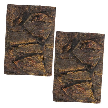 Toddmomy 3D Reptile Tank Background Cork Turtle Aquarium Panel Sturdy Waterproof Decorative Boards