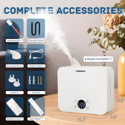 LANUEVA 2.5L Reptile Fogger + Reptile Misting System（Pump without Timer）