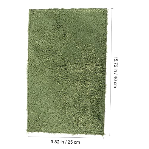 BESTonZON 2Pcs Reptile Carpet Mats for Terrarium Substrate Durable Washable Imitation Moss Mat for Lizards Snakes Turtles Comfortable Habitat Liner