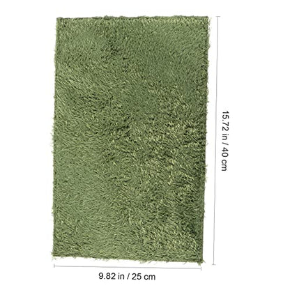 BESTonZON 2Pcs Reptile Carpet Mats for Terrarium Substrate Durable Washable Imitation Moss Mat for Lizards Snakes Turtles Comfortable Habitat Liner