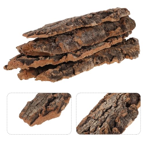 Natural Light Cork Bark 500g Crushed Reptile Climbing Bark for Terrarium Decoration and Hideout Suitable for Bearded Dragons, Snakes, Hermit Crabs, and Turtles