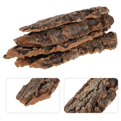 Natural Light Cork Bark 500g Crushed Reptile Climbing Bark for Terrarium Decoration and Hideout Suitable for Bearded Dragons, Snakes, Hermit Crabs, and Turtles