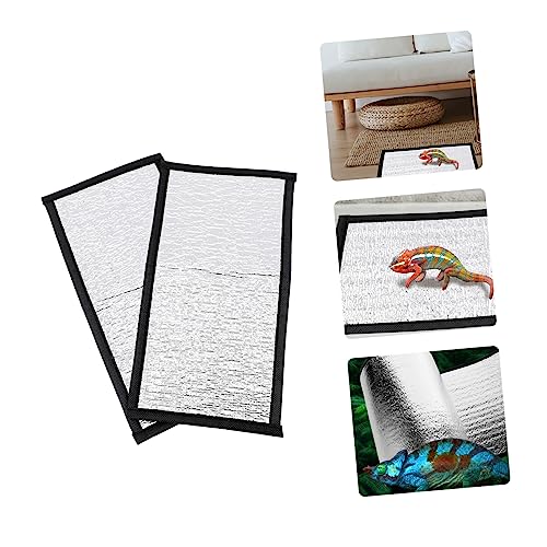 ibasenice 2Pcs Insulation Mat for Snakes Lizards Heated Pad with Reflective Film for Reptile Winter Care Under Tank Heating