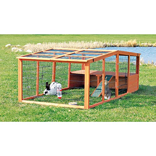 Outdoor Run with Mesh Cover (XL) - size: 94.0"L x 46.0"W x 31.0"H