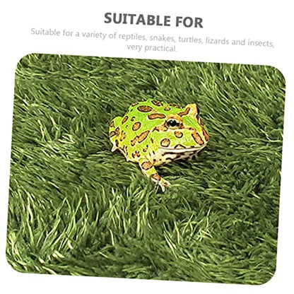 Reptile Moss Carpet for Amphibians and Tortoises Moisture Retaining Artificial Lawn Mat for Crawl Pets for Terrarium Decoration and Habitat Simulation