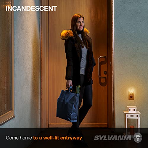 Sylvania Incandescent 4W C7 Night Light Bulb, E12 Candelabra Base, 15 Lumens, Frosted Finish, 2850K, White - 4 Pack (13553) - color: Frosted Finish