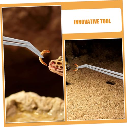 TOYANDONA Aquascaping Tweezers Long Tweezers for Fish Bone Reptile Feeding Tongs Precision Stainless Steel Fish Tank Tools