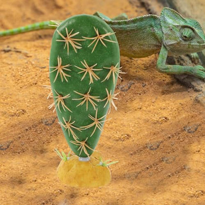 COHEALI Artificial Cactus Reptile Terrarium Decor Lifelike Plastic Plant for Reptile and Amphibian Habitats Safe Resin Material Hideout for Fish Tanks Aquarium Landscape Decoration