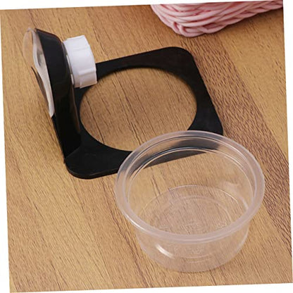 BESPORTBLE 3pcs Reptile Food Bowl Reptile Water Dish Feeder Bowl Turtle Feeding Dish for Lizards Easy to Clean Suction Cup Design - size: Size 4