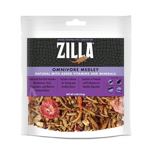 Zilla Pet Reptile Omnivore Food Medley Diet, 4 oz