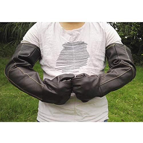 EUNOGO 23.7 inch Animal Handling Gloves Bite Proof,Multipurpose Pet Glove for Grabbing Reptile, Cat Dog Bird Falcon Livestock Snake