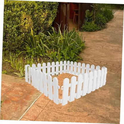 VICASKY 4pcs Durable Plastic Pet Safety Fences for Tortoise Enclosure Outdoor Reptile Isolation Playpen Easy to Install Modular Panels for Animal Pens