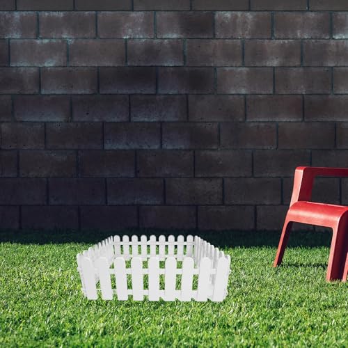 4pcs Portable Outdoor Tortoise Fence Panels Pet Friendly Enclosure for Backyard and Garden Flexible DIY Layout Stable Grass and Plastic Pet Barrier for Safe Play and