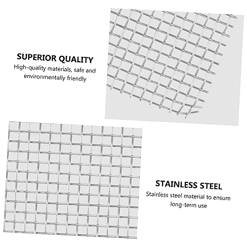 Homoyoyo 10pcs Aquarium Grass Fixed Net Stainless Steel Mesh Pad Water Grass Plant Decorations