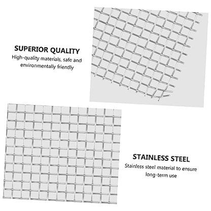 Homoyoyo 10pcs Aquarium Grass Fixed Net Stainless Steel Mesh Pad Water Grass Plant Decorations