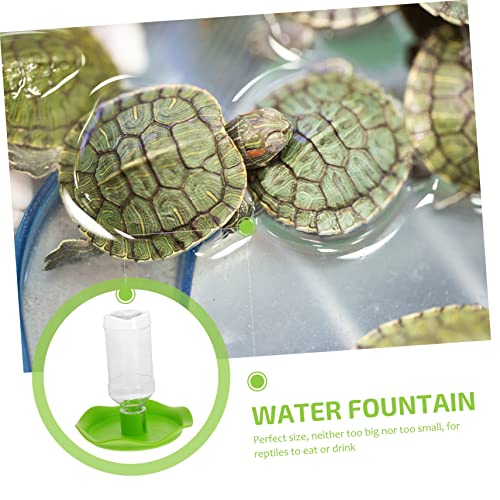 Reptile Automatic Water Feeder Fountain Durable Water Bowl Food Plate for Tortoise and Lizard Easy to Pet Drinking Tray for Pet Care and Hydration