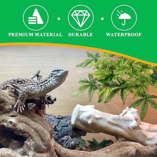 Reptile Terrarium Plant Decor Artificial Cactus Habitat Decoration for Amphibians and Lizards, Simulation Plastic Reptile Tank Accessory for Habitat Enhancement