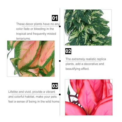 BESPORTBLE 3pcs Artificial Climbing Plants Bendable Simulation Vines 30cm Artificial Rattan Jungle Vines for Reptile Habitat Decor Terrarium Snakes Lizards Chameleons