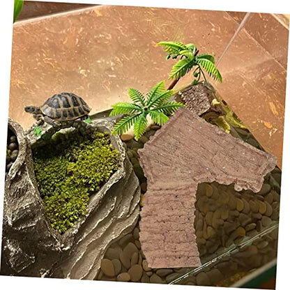 Mipcase Turtle Tank Basking Platform Fish Tank Decoration Reptile Basking Stand